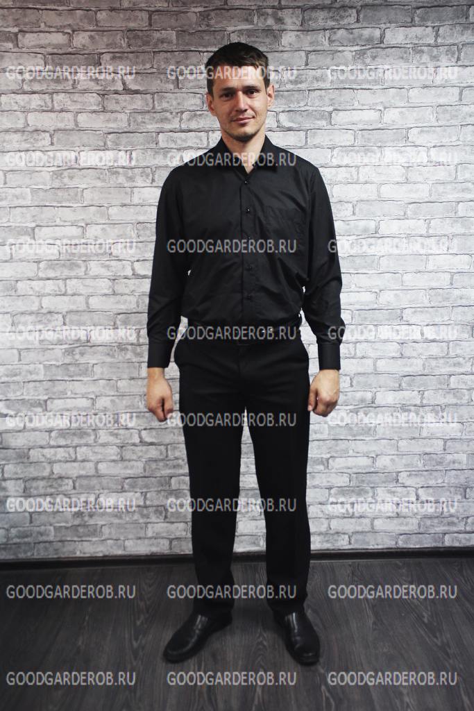 Гардеробщик - форма одежды: чёрная рубашка,черные брюки